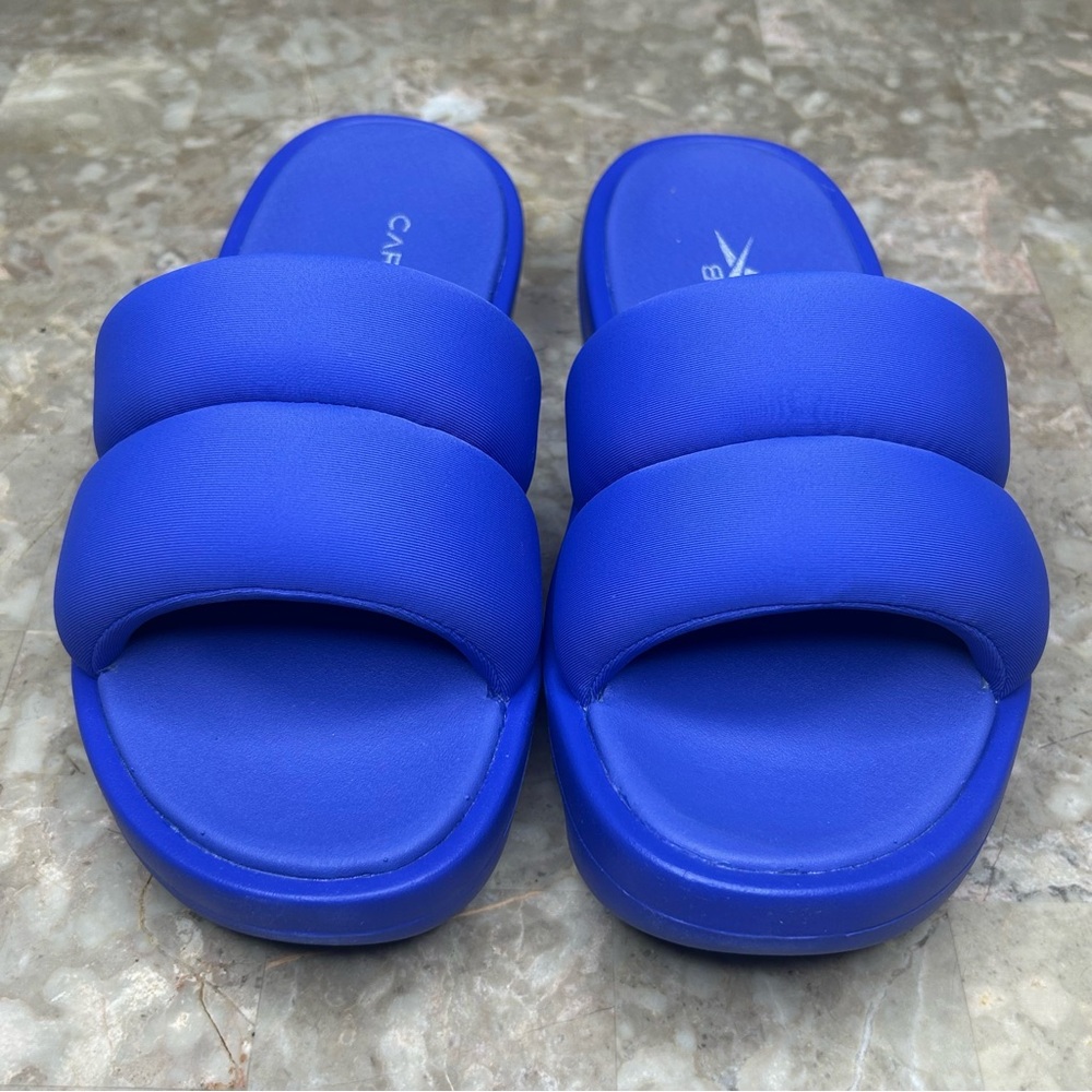 Cobalt Blue Women's Slide Sandals
